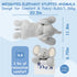 20.5" 3 lbs GILFWM Weighted Stuffed Animals Elephant - Cute Toy Pillow Plushie Gifts for Kids Boys Girls & Adults, Soft
