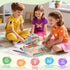 WhimsiPlay 48 12 3 4 5 6 Montessori Wooden Board Games, Colorful Sticks Dice Game with Balls, Family Game for Kids