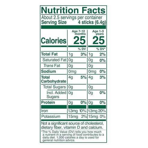 Little Bellies Organic Strawberry Pick-Me Sticks Baby Snack - Pack of 5 x 0.56 oz Individual Packs