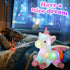 16.5" White Light up Musical Unicorn Stuffed Animal Glowing Singing Soft Plush Toys Decor Birthday Christmas Children's
