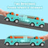 IOMDRWU 1-3, 6-9-12-18 1st 1-2 Inertial Push and Go Cartoon Car Toys for Toddlers Friction Powered Race Vehicles