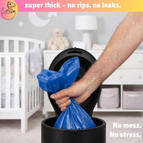 (100 13 (100 Disposable Diaper Pail Refill Bags Bags) Compatible with Ubbi Diaper Bag Pail Gal Capacity Diaper Pail Bag