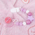 Aori Magnetic Pacifier Clips for Reborn Dolls - Purple Silicone Chain Holders