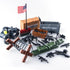 Pack 3 Weapons Military Weapons Accessories WWII Soldier Model Toys Military Equipment Battle Blocks Bricks Children's