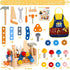 Set 39 2 3 4 3-5 TONZE Kids Tool with Apron, PCS Wooden Toddler Tool Bench Box Montessori Toys for Year Old Boys Girls