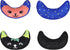 Kids Travel Neck Pillow Car Seat Belt Cover Comfort Seat Belt Shoulder Pad for Car Seat Pushchair Airplane Train Travel Pillow Head Neck Support Universal Fit Travel Accessories (Orange blue + Black)