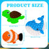 DEARIDAP 3 PCS Ocean Animal Fidget Toys for Kids, Marine Push Bubble Fidget Toys, Silicone Squeeze Sensory Toys, Stress