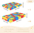 CZXW 52" 28" Building Blocks Colorful Crib Sheets Fitted x Natural Cotton Soft & Breathable for Baby Crib Mattress