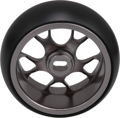 4PCS Titanium RC1:28 Aluminum Alloy Rim Mesh Pattern Wheel Drift Tyre Replacement for WL K969 K989 P929