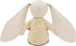 15" Bunny Stuffed Animals for Baby, Plush Doll Wearing Striped T-Shirt and Pants, Gift for 3-5 Year Old Girls