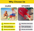 Greeily 24" 3 Pack Beach Shovels Long Handle, Sand Shovels for Beach Adult Plastic Shovels for Oceanside Travel Digging