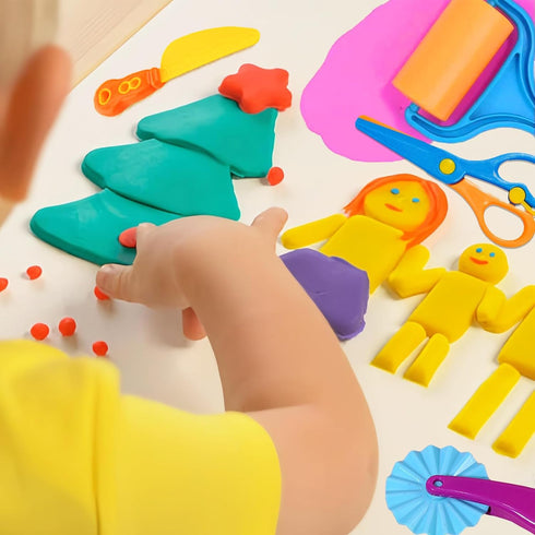 Yunerkita Set 13 Sets 4-8, (color02) Dough Tools for Kids, Pcs Dough Tools for Kids Ages Includes Molds Cutters Roller