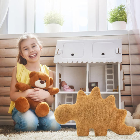 Dino Nugget Pillow Large - 23.8" Dinosaur Stuffed Animal Gifts, Chicken Nugget Plush Room Decor for Kids
