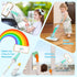 Set Kids Spray Mop Toy Toddler Cleaning with Real Water Sprayer, Microfiber Mop Pads & Scraper Pretend Play Montessori