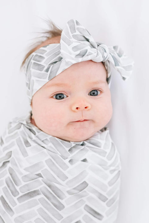 Copper Pearl Baby Bows - Stylish Soft Stretchy Headbands for Baby Girls, Trendy Designs - Alta