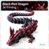 303D 3D 3-D Printed Dragon Large Dragon--Bigger Fidget Toy Gift for Kids, Boys, Girls & Adults,Cool Giant Crystal