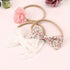 DRESHOW BQUBO Baby Girl Bows and Headbands, Soft Nylon Hairbands Elastics Handmade Girls Flower Hair Accessories, 10