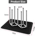 Enprotty Countertop Stainless Steel Bottle Drying Rack with Non-Slip Silicone Mat Foldable Water Bottles Dryer Stand