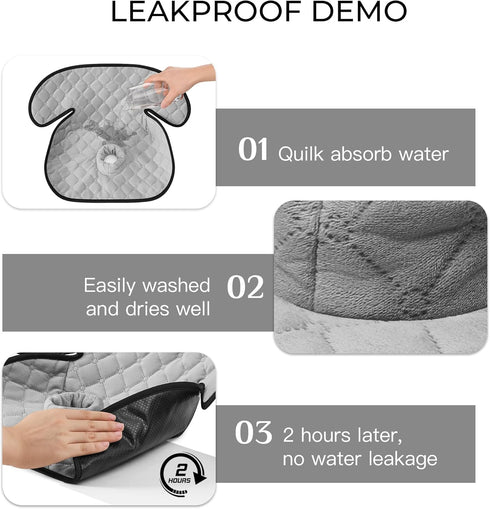 MOMSYLA 2 Pack Waterproof Piddle Pads Carseat Potty Training Car Seat Protector Waterproof Car Seat Liner Cover