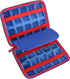 Mchoi Shockproof Carrying Case for Hot Wheels 20 Cars, Toy Car Organizer for Matchbox Cars Storage, Blue, Case Only