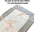 AKISS Set Reversible Satin Crib Sheet and Pillow Cover for Babies - Champagne & Mint
