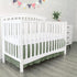 100% (28" 52" 14") 800 Count 14" Egyptian Cotton, Nursery Crib Toddler x + Thread Crib Skirt Dust Ruffle, Bedding