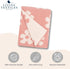 Cozy 40x30in Living Textiles Pink Floral Daisy Chenille Soft Baby Blanket Reversible Premium Fabric for Best Comfort