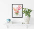 (Floral-1, TwoDays Flower Bouquet Handprint Art Craft DIY Kit, Unique Gifts for Mom from Daughter or Son for Mother's