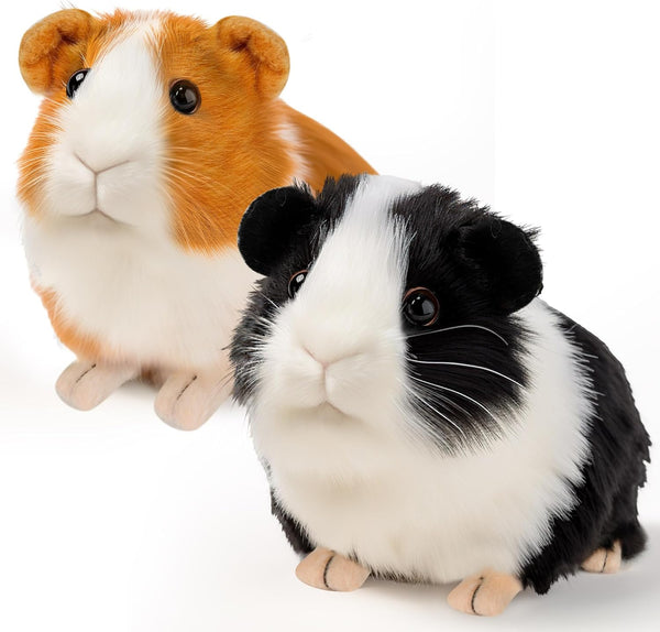 2pc Guinea Pig Stuffed Animals, Realistic Plush Cute Plushie Toys for Kids Birthday