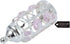 Matahi Silver Plated Crystal Studded Baby Bottle Ornament with Light Pink Crystals - Great Gift for Baby Shower, New
