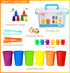 Bmag Counting Bears with Matching Sorting Cups, Pre-School Math Learning Games with Dices, STEM Educational Toy