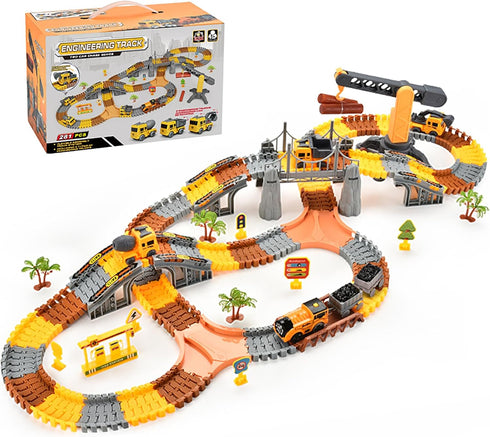 281 3 4 5 6 7 8 9 4 4-6, 3-5, SetKids PCS Race Tracks Construction Toys for Year Old Boys Girls, PCS Truck Car, Tower