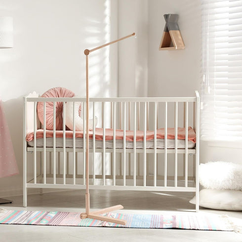 Menolana Baby Mobile Crib Holder Bed Decoration Ornament Rotatable Attachment Decorative Rattles Stand Bed Bells Shelf