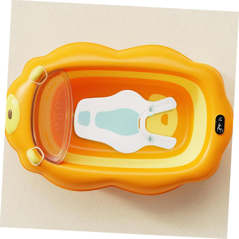 Multifunctional Baby Bath Support Cushion for Infants Soft Silicone Bath Seat for Sink or Bathtub Adjustable Size