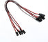 Tecunite 20 Pieces 3-pin Servo Extension Cable, Female to Male RC Servo Connectors, 5 Sizes