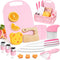 Suhctuptx Toddler Knife Set, Kids Knife Set for Real Cooking, Kid Safe