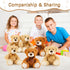 MorisMos 10 Packs Bulk Teddy Bears - Soft Small Plush for Baby Shower Centerpieces