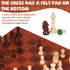 GenJuw 15 Inch Set 2 Magnetic Chess with Leather Chess Board & Handle Portable Travel Chess Game with Wooden Pieces
