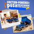 1:12 3, 3 4 5 6 7 8 3-5 SMILESSKIDDO Dump Truck Toy - Large Friction Powered Truck with Air Pump Function, Lights