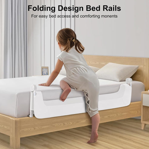 UNAPHO System,40" 29.5" Bed Rail for Toddlers,Swing Down Kids Bed Rails Guard for Twin,Full,Queen,Bunk Size Bed,Extra