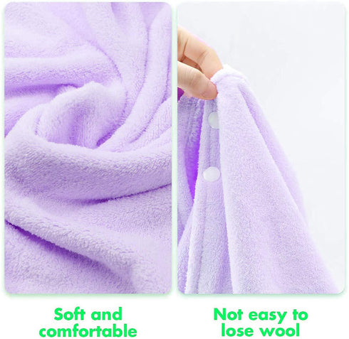 27.5" 55" ROMASA Toddler Hooded Bath Towel Ultra Soft Towel Highly Absorbent Bathrobe Blanket for Boys Girls- x