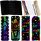 Supla 36 Sets Magic Scratch Rainbow Bookmarks Making Kit, DIY Bookmarks Bulk with Scratching Tools