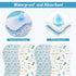 YSSPPOY 4 Packs 4-Layer Peanut Changing Pad Cover, Thickened Changing Pad Liner Waterproof Absorbent Non-Slip Reusable