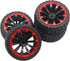 4Pack ShareGoo OD 2.55" 12mm Hex Wheel Rims & Rubber Tires Set for HSP Redcat HPI Tamiya 1/10 RC On-Road Touring Drift