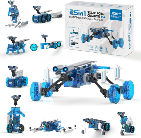 Hechify STEM 25-in-1 Education Solar Power Toys for Boys Age 8-12, Science Kits