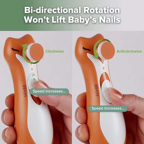 Trimmer 6 Trimmer haakaa Baby Nail Electric for Newborns/Toddlers/Children/Adults, Electric Baby Nail File
