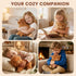 SuzziPals Heatable & Coolable Highland Cow Weighted Stuffed Animals, Microwavable Stuffed Animals Heating Pad