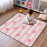 EtherSpher 50'' 50''para Pink White Stripes Heart Lip Love Large Non-Slip Baby Floor Play mat for Indoor Outdoor Water