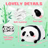 Set 4 Panda Plush, Stuffed Animal with Baby Pandas, Soft Stuffed Toy Pillow, Cute Birthday for Kids Boys Girls