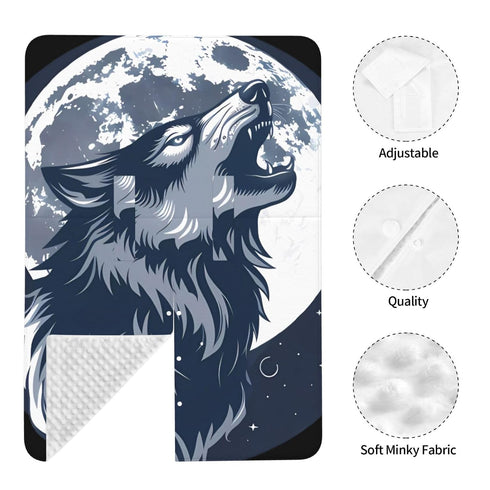 CQMZJHU Moon Howling Wolf Baby Car Seat, Rain Shelter, Multifunctional Nursing Cover for Newborns, Mother Care